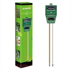 NEW Soil pH Meter MS02 3-in-1 Soil Moisture Light/pH Tester Gardening Tool Kits